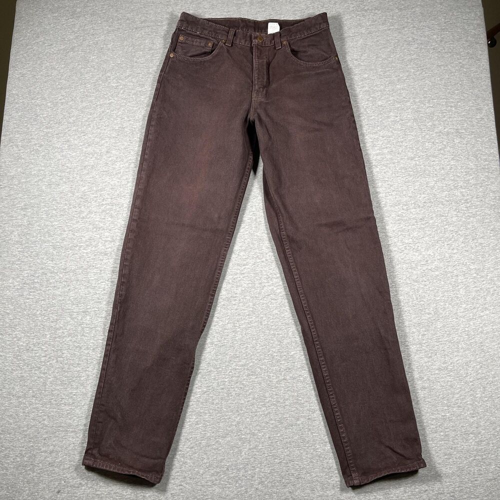 VINTAGE Levi's 550 Jeans Mens 32x34 Brown Dark Wash Relaxed Fit Tapered Leg